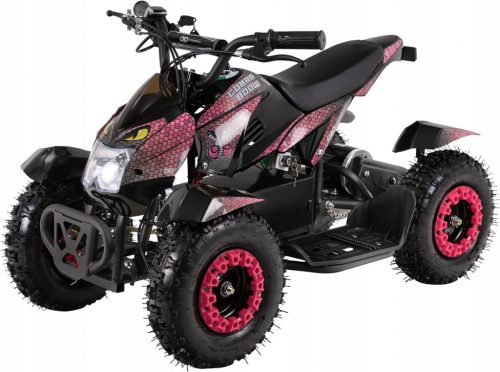  Quad Atv elektromos Cobra 800 Watt (fekete/rózsaszín)