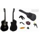  ELEKTROKLASSZIKUS GITÁR 4/4 MONTANA CEQ BLACK GLOSS + KIEGÉSZÍTŐK - SZETT