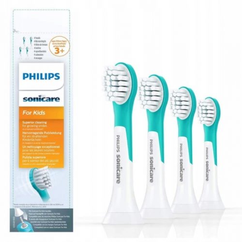  4x kompatibilis KIDS 3 cserekefefej a Philips Sonicare-hez