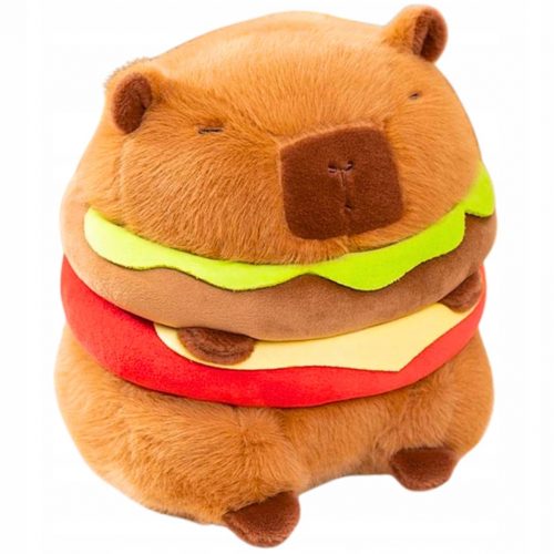  CAPYBARA MASCOT HAMBURGER NAGY PLUSH CAPYBARA JÁTÉK 30cm