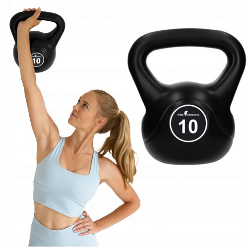  KETTLEBELL SÚLY 10 KG GOLYÓS KETTLE Súlyzó Súlyzó FITNESS ABS EDZÉSEKHEZ