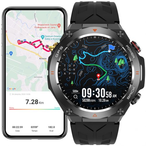  JG Smart férfi karóra JGR-01 GPS férfi okosóra lengyel menühívások