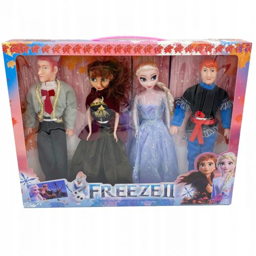 Frozen 4 Dolls Elsa Anna Kristoff Hans Frozen 2 LF5 kék