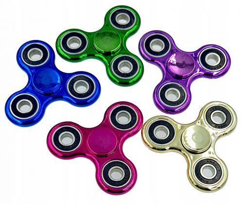  Anti-stressz fidget spinner színes metál mix 1 db