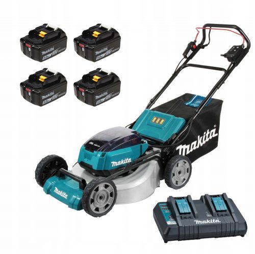  MAKITA 18V akkumulátoros fűnyíró KERÉKHAJTÁSSAL DLM532PT4 akkus 53cm