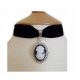  NŐI VINTAGE VINTAGE BLACK HALLOWEEN CHOKER S 388