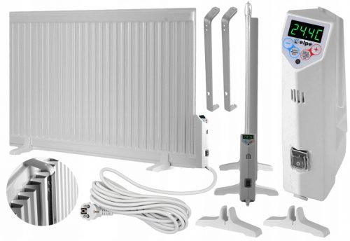  ELEKTROMOS OLAJPANEL RADIATOR 2000 W ECO WHITE LCD 114 CM x 60 CM