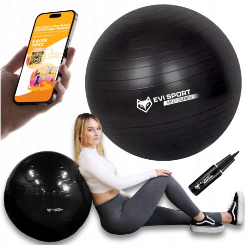  REHABILITÁCIÓS GIMNASZTIKUS LABDA FITNESS TORNATEREMBE 75cm + EBOOK