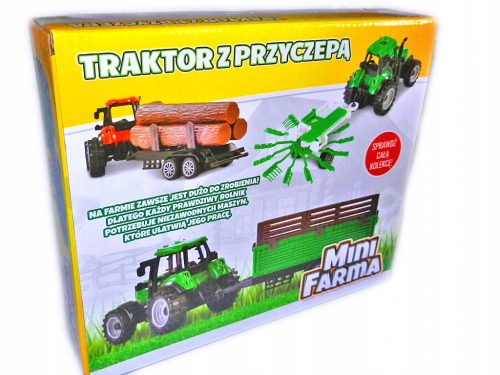  mini FARM 3in1 TRAKTOR TRAILER mezőgazdasági géppel