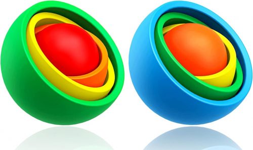  Fidget Spinner Balls 3D stresszoldó játék pihentető, forgó 5 cm-es 2db