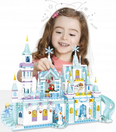  Blocks Frozen ELZA Crystal Castle Jégpalota Elsa Anna Olaf