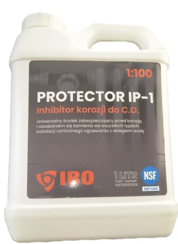  Korróziógátló központi fűtési rendszerekhez IBO PROTECTOR IP-1. 1:100 IBO