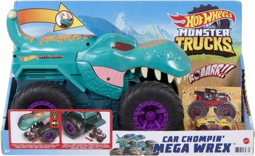  HOT WHEELS Auto Car Eater Mega Wrex Monster Truck Light Sound GYL13