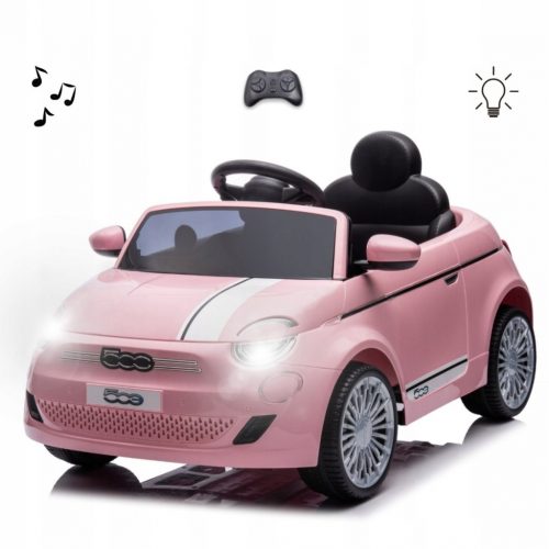  AKKUMULÁTOROS AUTÓ GYERMEKEKNEK FIAT 500E PINK