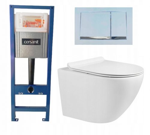  WC SZETT FESZÜLT CERSANIT SYSTEM40 SHELL ARBO SLIM RIM BOARD