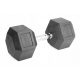  Fix súlyzók 1x25kg, gumírozott öntöttvas, 25kg HEX, edzéshez SZILÁRD