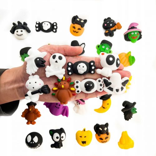  50x Halloween mochi squishy anti-stressz squishy