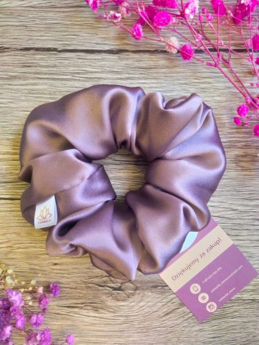  MAUVE maxi selyem scrunchie - EDDASILK