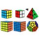  6 az 1-ben 2x2 3x3 4x4 5x5 háromszög Rubik-kocka, műanyag