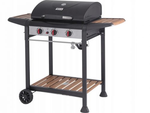  YATO KERTI GÁZGRILL 3 ÉGŐS 9KW FEKETE NAGY GRILL 60x42cm