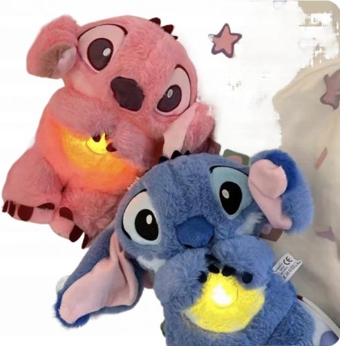  Pink Stitch, légáteresztő mackó, nyugtató alvási vidra játék gyerekeknek