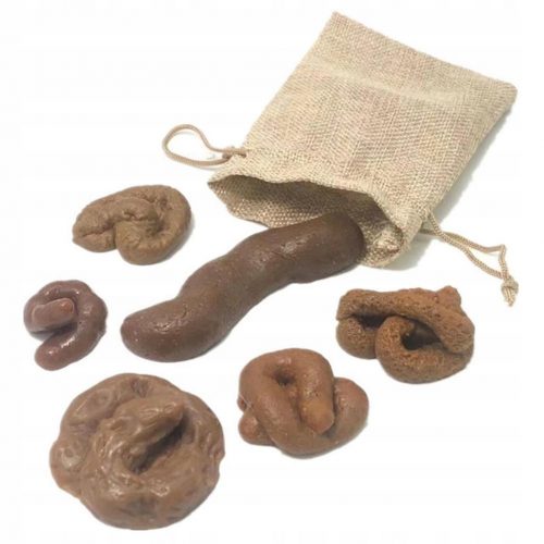  6db Újdonság Soft Fake Poop Toys Újdonság