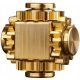  Pure Brass Cube Gears Linkage Fidget Spinner