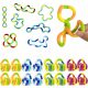  16 DB FIDGET TOY POP IT SENSORY TWIST Tangle ADHD JÁTÉK GYEREKEKNEK