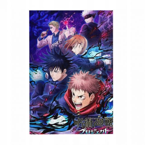  1000 darabból álló Jujutsu Kaisen fa puzzle