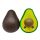  Jumbo Avocado Squishy Antistress Toys Simulated, Fa, 0+