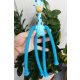  Új Cartoon Animal Giraffe Led Magic Sensory Stretch Plastic Suction Pop Tu