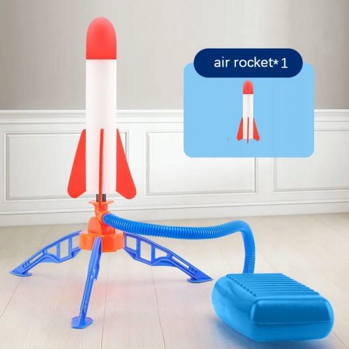  Kid Air Rocket Foot Pump Launcher játékok Sport játék Jump Stomp Outdoor Child