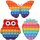  Push Bubble Pop It Owl Strawberry Butterfly 3 db