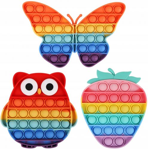  Push Bubble Pop It Owl Strawberry Butterfly 3 db