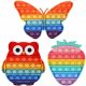  Push Bubble Pop It Owl Strawberry Butterfly 3 db