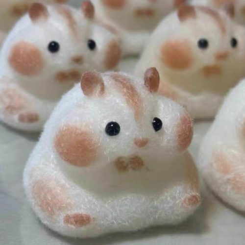  Kézzel készített Taba Squishy Hamster szilikon összenyomható játék