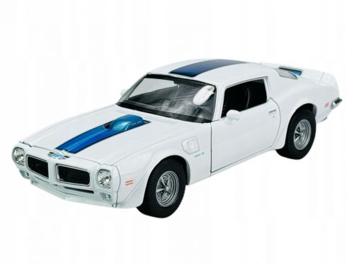  WELLY 1972 PONTIAC FIREBIRD TRANS AM WHITE 1:24 ÚJ FÉM MODELL 24075