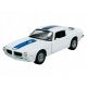  WELLY 1972 PONTIAC FIREBIRD TRANS AM WHITE 1:24 ÚJ FÉM MODELL 24075