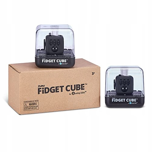  Fidget Original Cube Fekete fekete(2 csomag) kocka stresszoldó játék 2 db