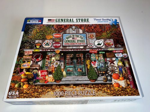  Puzzle 1000 GENERAL STORE nagyobb darabok egyszer összeszerelt WHITE MOUNTAIN az USA-ból