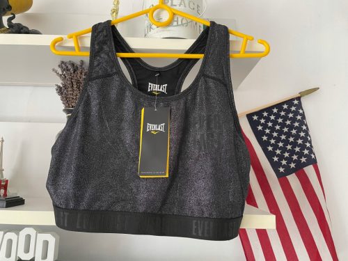  Ezüst everlast fitness sportmelltartó L fekete