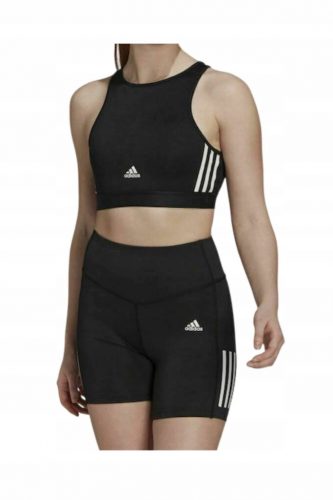  ADIDAS AEROREADY sportfelső, fekete edzőmelltartó, S-es méret