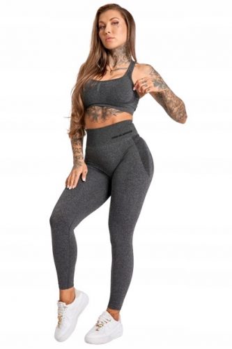  GYM GLAMOUR LEGGINGS MELANGE SÖTÉTSZÜRKE SZÜRKE XS