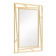  (3007) Loft LED Mirror Hamburg 140x50 cm, fekete keret, Semleges LED + be