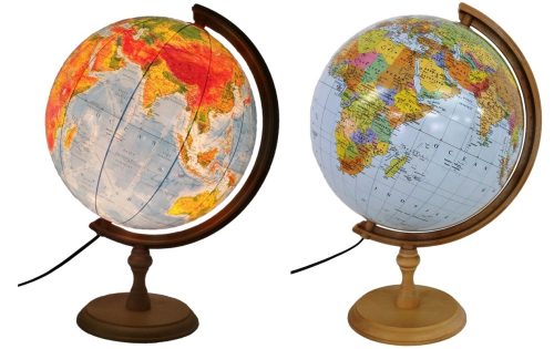 Iskolai földgömb - Globe 320 mm háttérvilágítás 2in1 32 fa alkalmazás