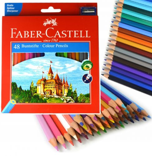  Faber-Castell ceruza zsírkréta 48 db + LYRA radír Multicolor 1 db.