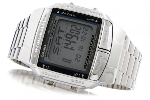  CASIO DB-360-1ADF férfi óra digitális karkötő ezüst fémből