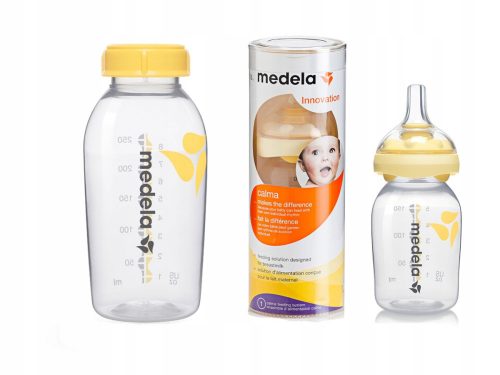 Bébiüveg - Medela calma 150 ml szett + 250 ml -es palack, cumi