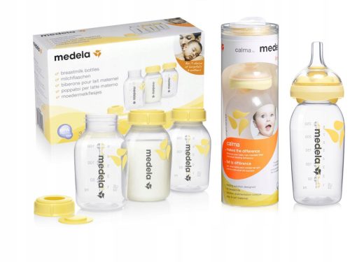 Bébiüveg - Medela calma 250 ml szett + 3x150 ml -es palackok