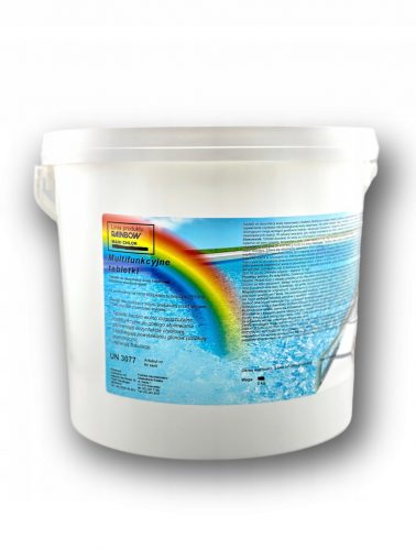 Medence kémia - Chlor tabletki Rainbow 5 kg 5 l